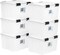 IRIS USA 46.6qt WEATHERPRO Airtight Plastic Storage Bin with Lid and Seal and 4 Secure Latching Buckles
